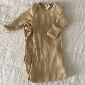 Kate Quinn rib knit knotted sleeper gown